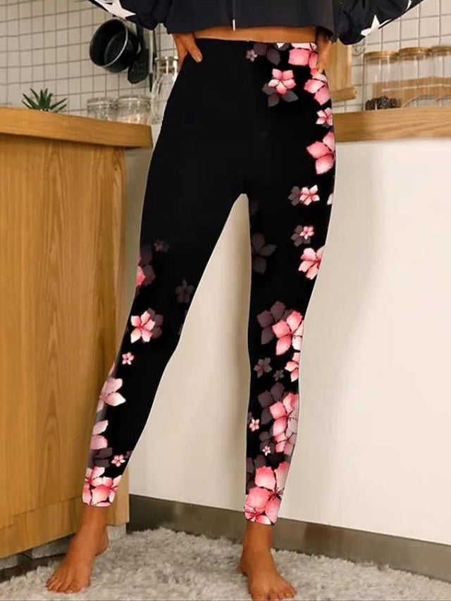 Enhance Your Curves Yoga Leggings for Women - Black-white Yellow