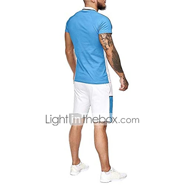 Men's T-shirt Suits Tracksuit Tennis Shirt Shorts and T Shirt Set Set Short Sleeve 2 Piece Clothing Apparel Sports Designer Casual