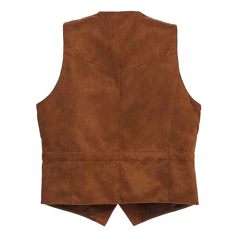 Classic Men's Suede Vest for Everyday Style and Comfort