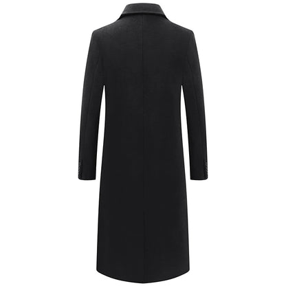 Men's Wool Peacoat with Thermal Lining - Stay Warm and Stylish All Winter