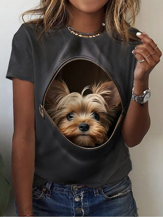 Dog Lover's Custom Print Women's T-shirt