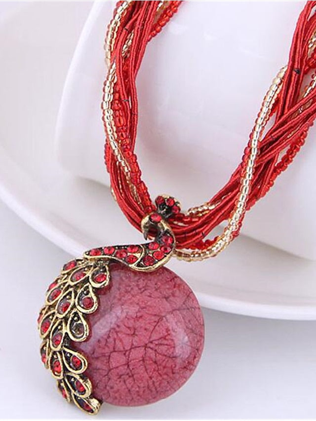 Textured Geometry Street Necklaces for Women