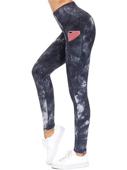 Sculpt & Shape Women's Camo Yoga Leggings with Side Pockets