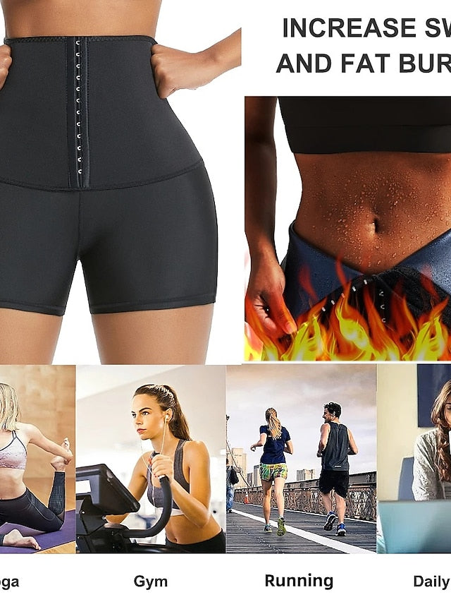 Women's Sauna Sweat Shorts Workout Short Leggings for Gym Fitness Yoga Exercise Fat Burning Pants Hot Thermo Body Shaper - LuckyFash™