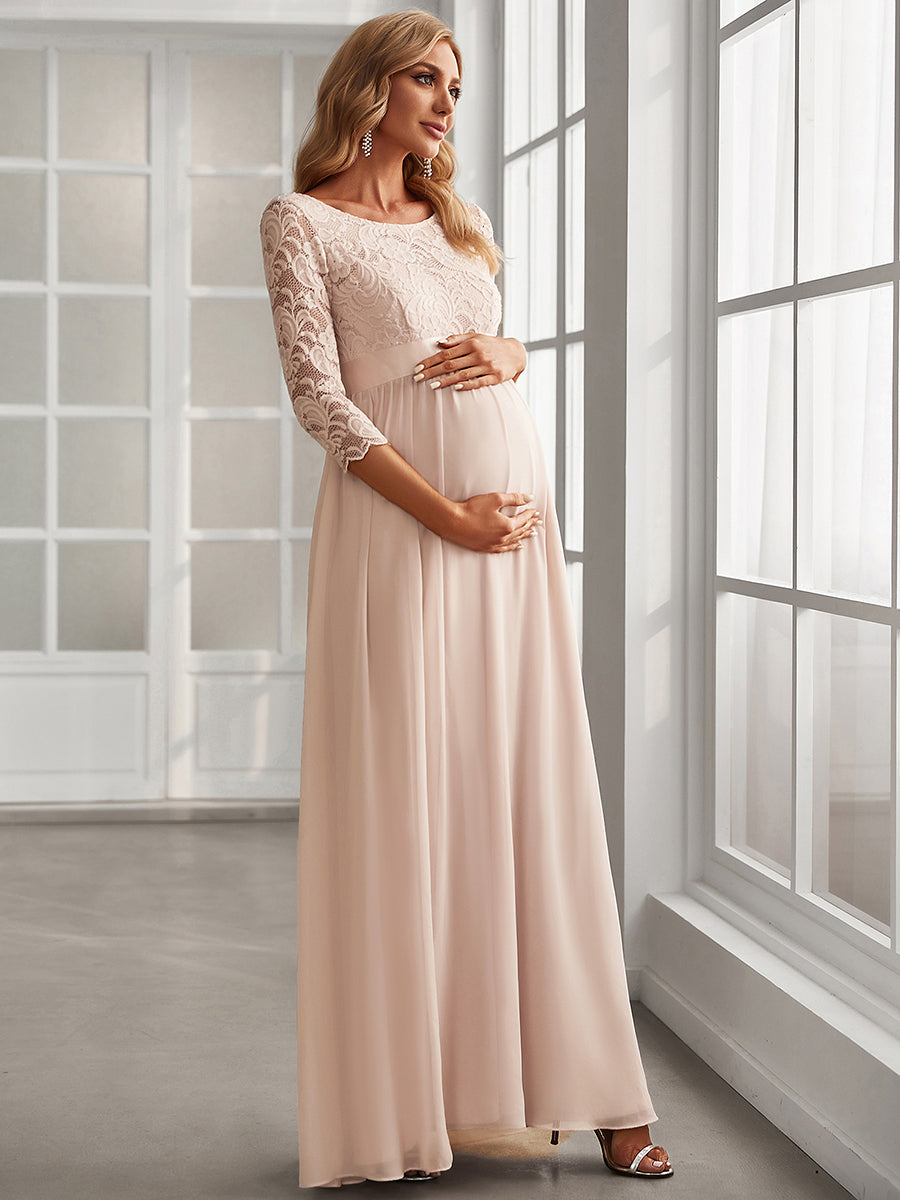 Simple and Elegant Wholesale Maternity Dress with A-line silhouette