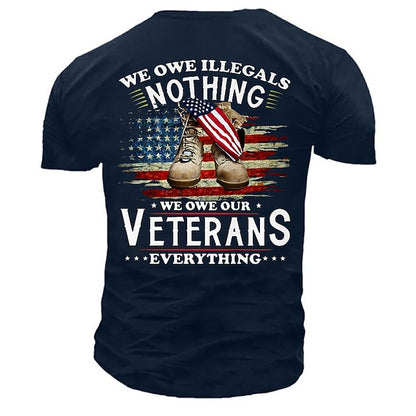 Camouflage Mens 3D Shirt For Veterans Day | Purple Autumn Cotton | Men'S Unisex Tee Slogan Shirts Retro Graphic Prints Shoe National Crew Neck Yellow Army Green Navy Blue