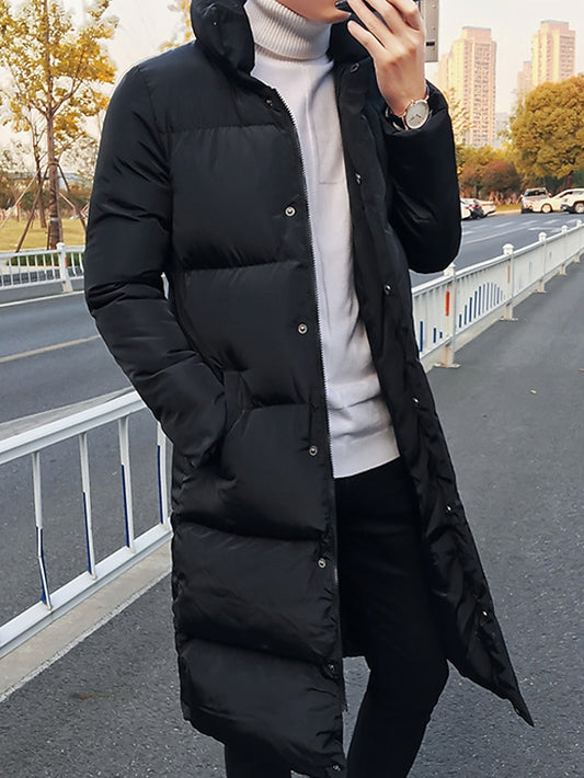 Black Sleeveless Denim Coat with V-Neckline for Men