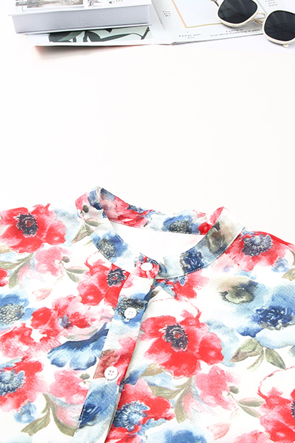 Floral Print One-shoulder Mopping Dress