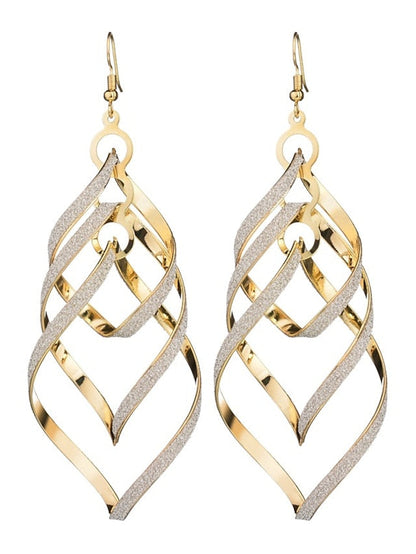 Street Chic Alloy Drop Earrings for Women - Classic Fashion Statement