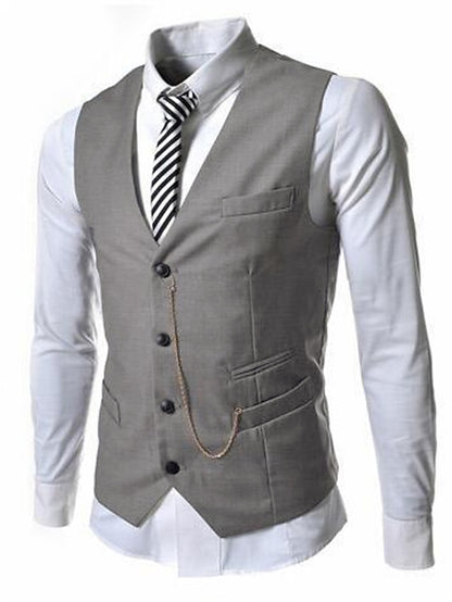 Dapper Printed Men's Vest for Wedding Business & Casual Events