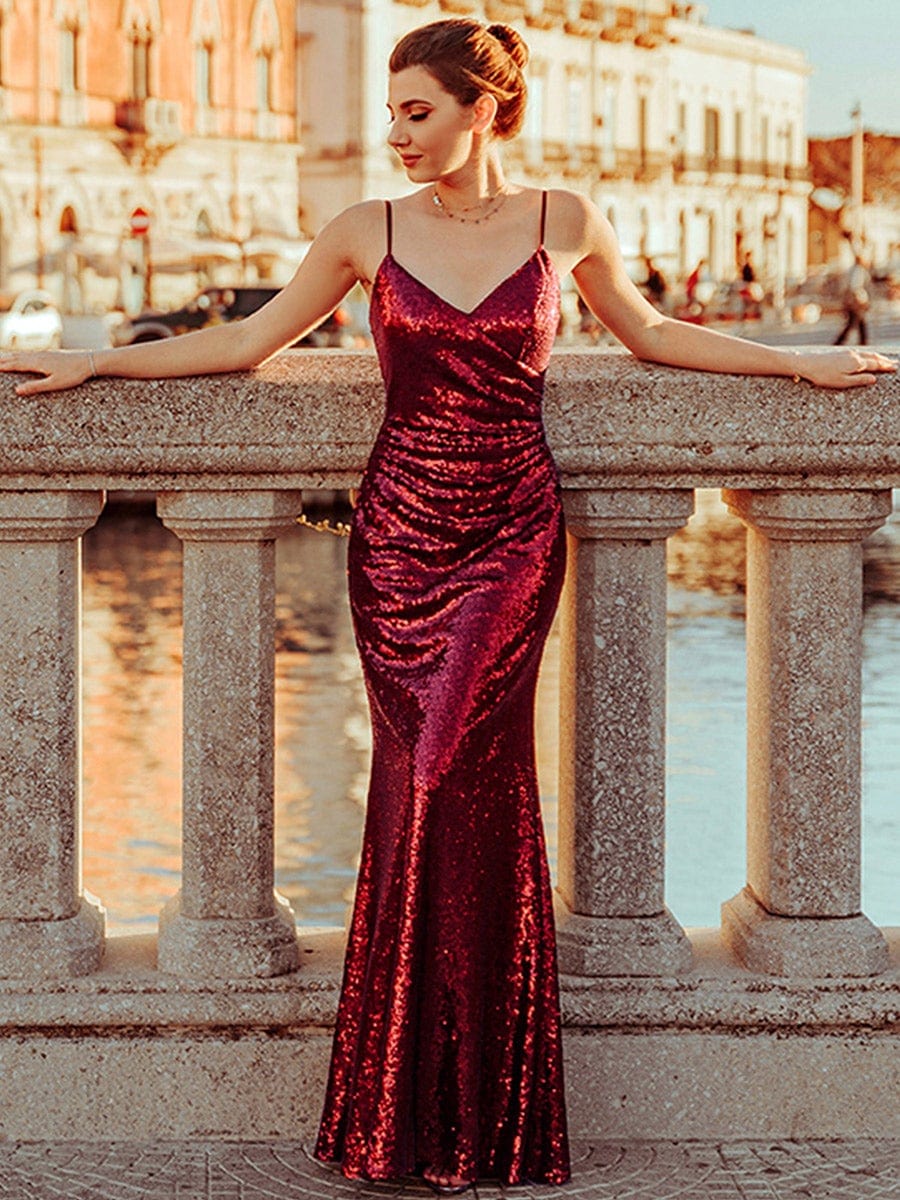 Gorgeous Sequin Mermaid Evening Gown