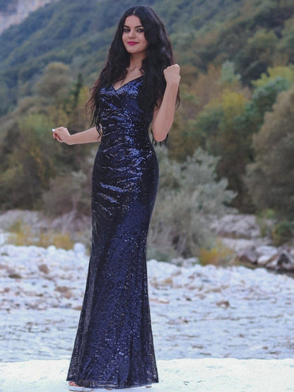 Gorgeous Sequin Mermaid Evening Gown