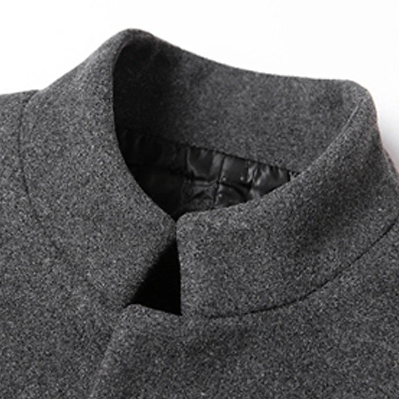 Winter Wool Coat for Men - Stylish and Warm Outerwear for Business and Daily Wear