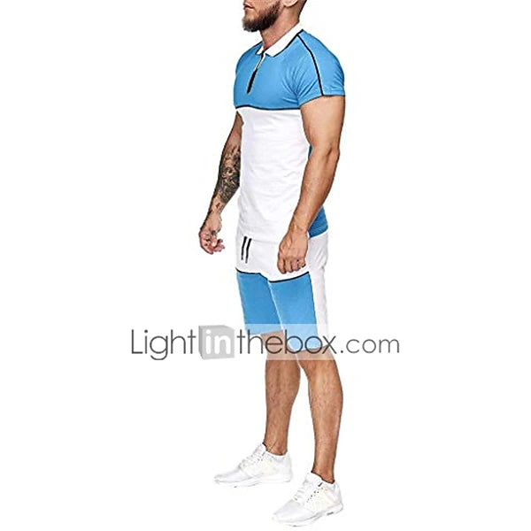 Men's T-shirt Suits Tracksuit Tennis Shirt Shorts and T Shirt Set Set Short Sleeve 2 Piece Clothing Apparel Sports Designer Casual