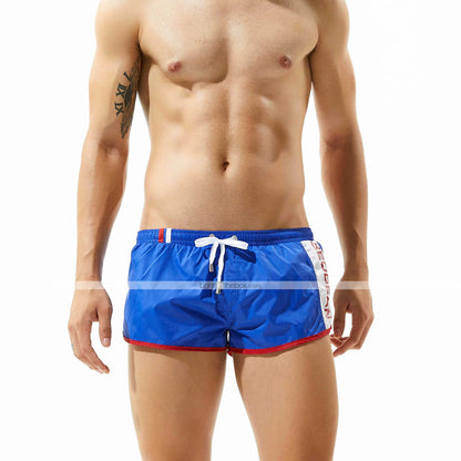 Summer Vibes Men's Quick Dry Swim Trunks with Mesh Lining and Pockets