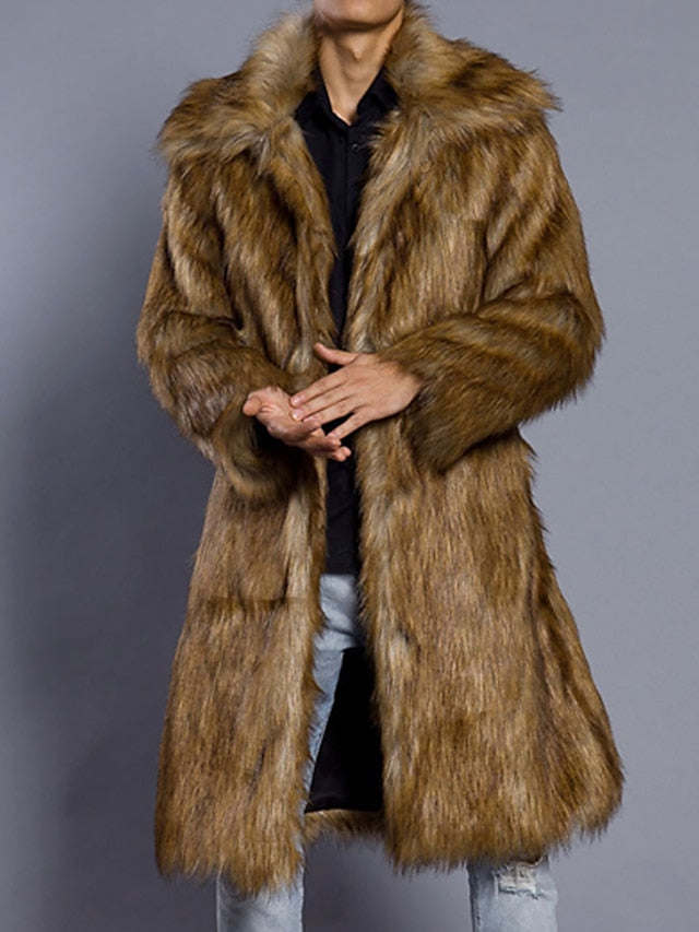 Winter Adventure Men's Fur-Lined Coat