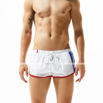 Summer Vibes Men's Quick Dry Swim Trunks with Mesh Lining and Pockets