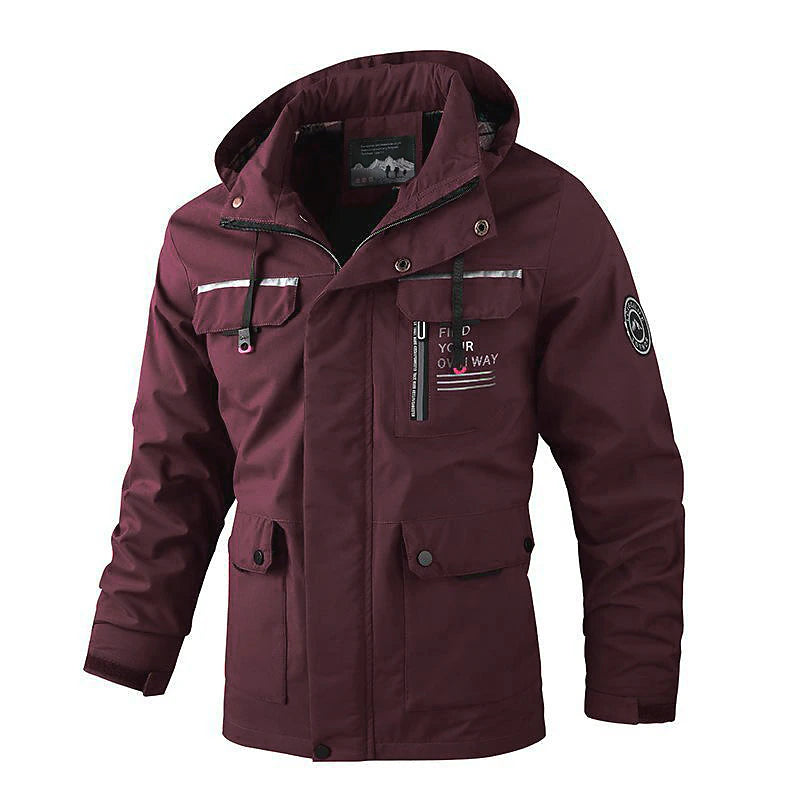 Stylish Men's Waterproof Winter Coat for Outdoor Adventures