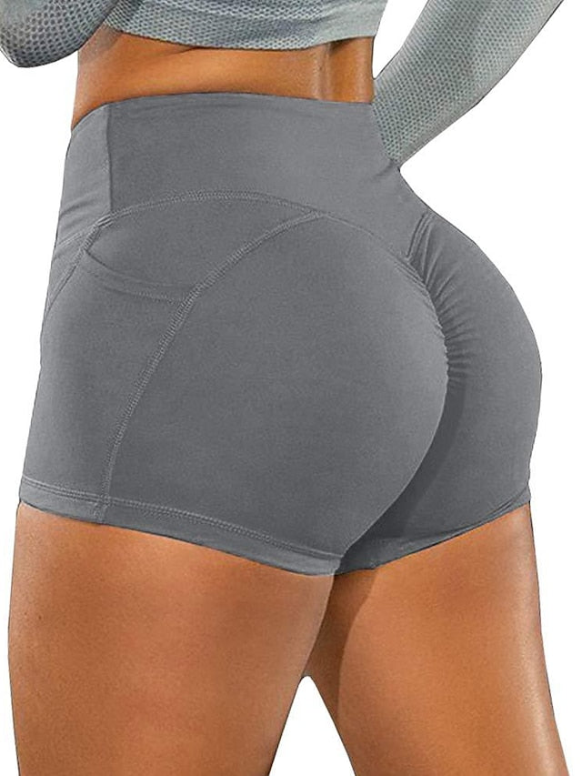 Yoga Fitness Shorts with Waist Control and Butt Lift Technology