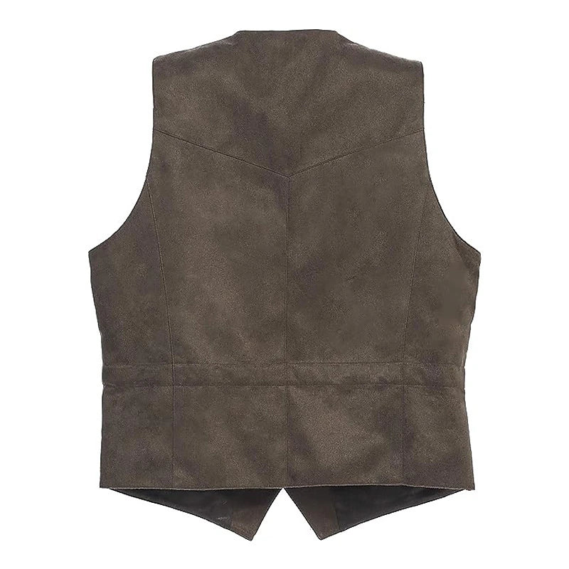 Classic Men's Suede Vest for Everyday Style and Comfort