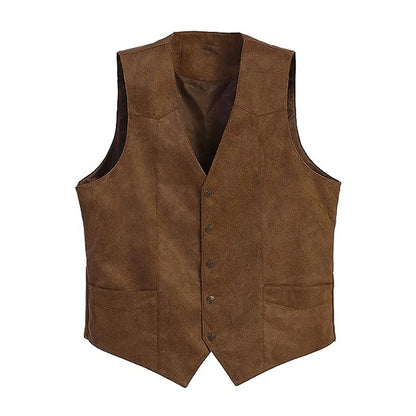 Classic Men's Suede Vest for Everyday Style and Comfort