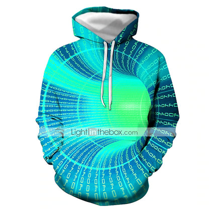 Ultimate Men's 3D Optical Illusion Graphic Hoodie for Casual and Formal Wear