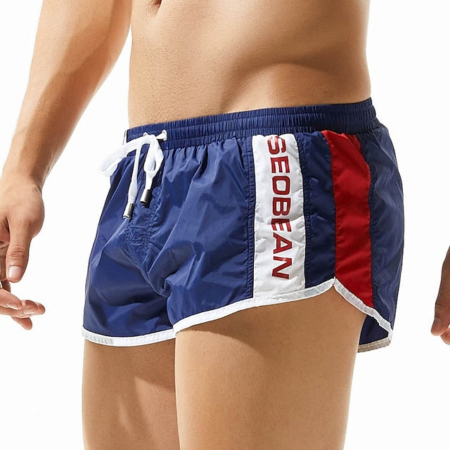 Summer Vibes Men's Quick Dry Swim Trunks with Mesh Lining and Pockets