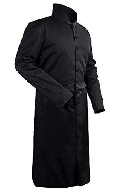 Winter Street Style Men's Long Coat for Evening Parties and Outdoor Cosplay