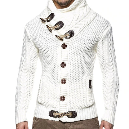 Men's Pullover Sweater Jumper Turtleneck Sweater Cable Crochet Knit Regular Classic Solid / Plain Color Standing Collar Basic Clothing Apparel Raglan Sleeves Winter Camel Black S M L