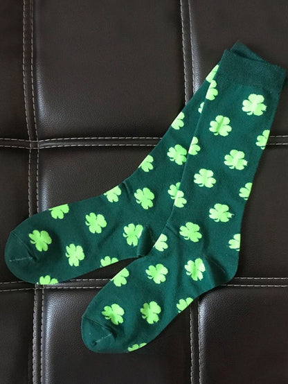 Lucky Clover Festive Tube Socks