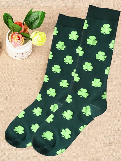 Lucky Clover Festive Tube Socks