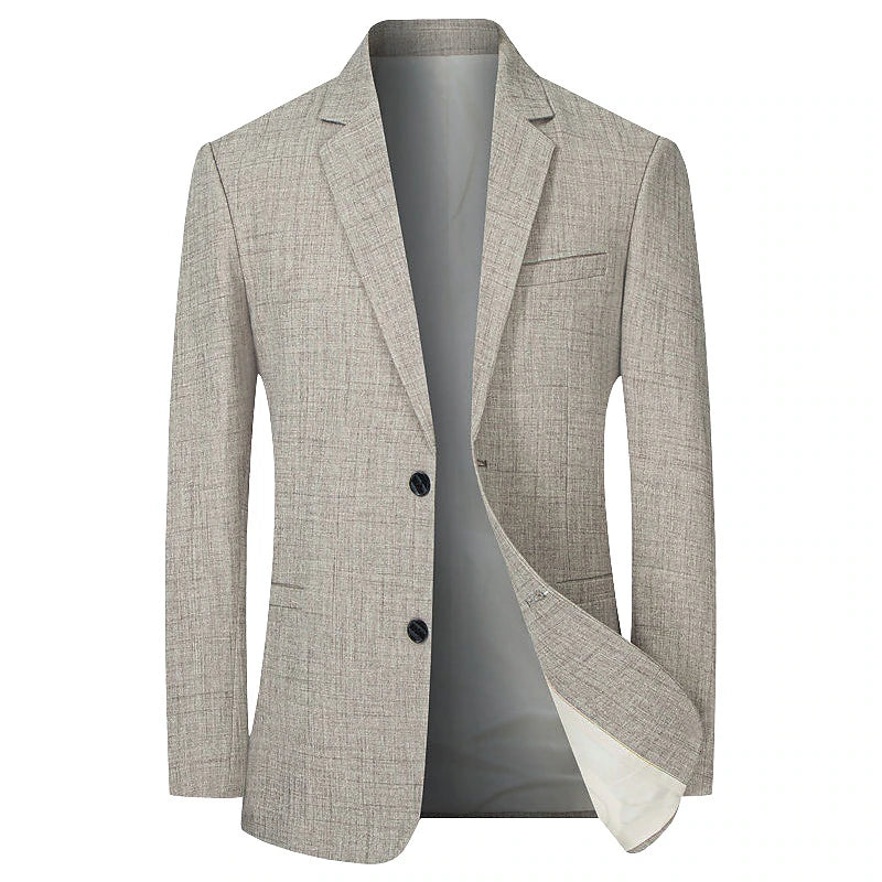 Stylish Men's Sky Blue and Coffee Gray Blazer for Fall and Winter Parties