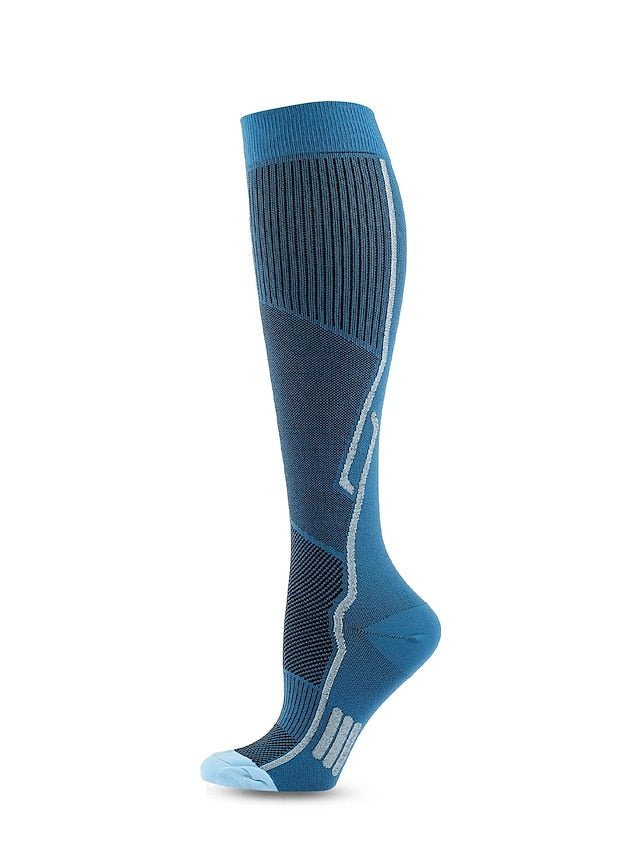 Compression Cycling Socks for Men and Women with Stylish Stripes