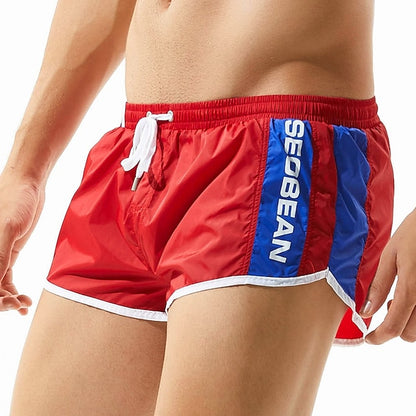 Summer Vibes Men's Quick Dry Swim Trunks with Mesh Lining and Pockets