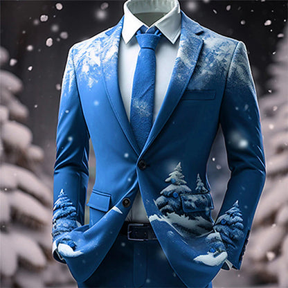 Winter Men's Turndown Collar Coat Blazer - Stylish Warmth for Fall & Winter Seasons