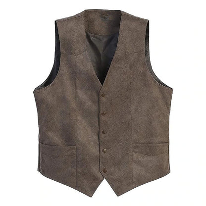 Classic Men's Suede Vest for Everyday Style and Comfort