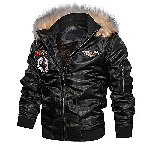 Winter Essentials Men's Faux Leather Jacket - Stylish and Warm Outdoor Business Coat