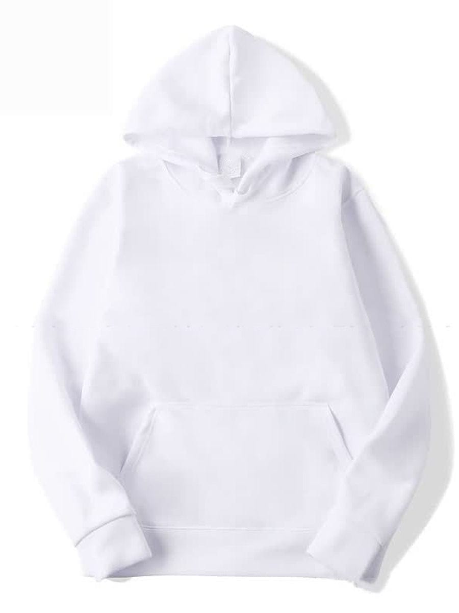 Fleece Oversized Drop Shoulder Workout Pullover Long Sleeve Hoodie HOO2308050032WHIS White / 2(S)