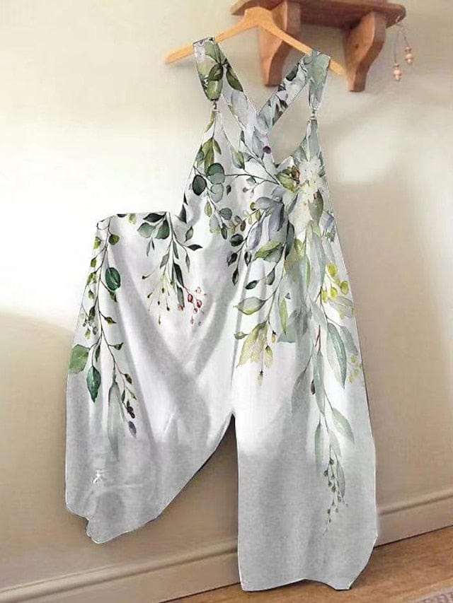 Stylish Boho-Inspired Women's Casual Printed Jumpsuit