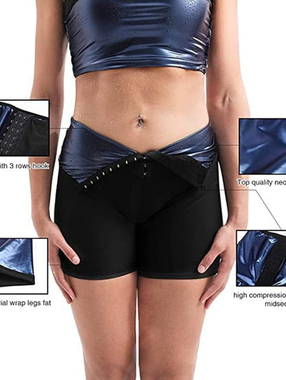Women's Sauna Sweat Shorts Workout Short Leggings For Gym Fitness Yoga Exercise Fat Burning Pants Hot Thermo Body Shaper