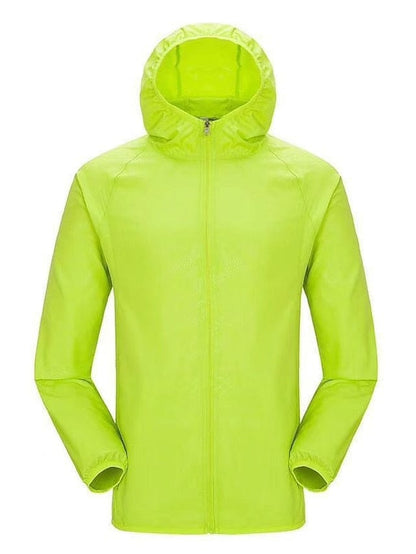 Women's Men's Rain Jacket Windbreaker Upf 50+ Uv Sun Protection Zip Up Hoodie Long Sleeve Fishing Running Hiking Jacket MS2311503159S Green / S