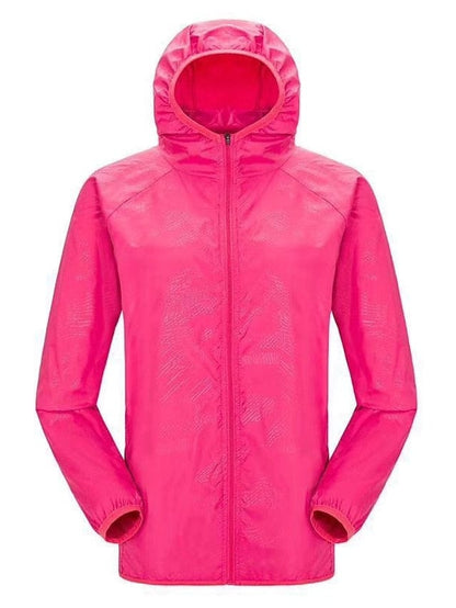 Women's Men's Rain Jacket Windbreaker Upf 50+ Uv Sun Protection Zip Up Hoodie Long Sleeve Fishing Running Hiking Jacket