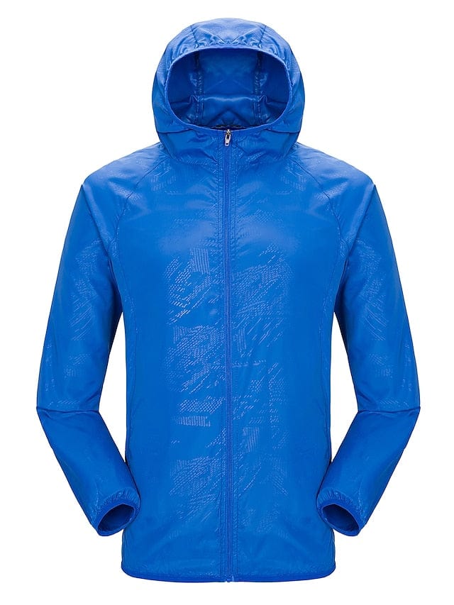 Women's Men's Rain Jacket Windbreaker Upf 50+ Uv Sun Protection Zip Up Hoodie Long Sleeve Fishing Running Hiking Jacket