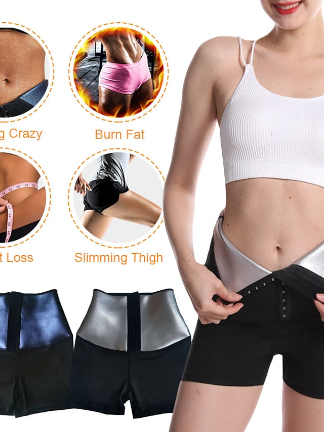 Women's Sauna Sweat Shorts Workout Short Leggings for Gym Fitness Yoga Exercise Fat Burning Pants Hot Thermo Body Shaper - LuckyFash™
