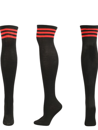 Winter Party Daily Women's Knee High Socks Classic Warm Cute Polyester Spandex Casual 1 Pair