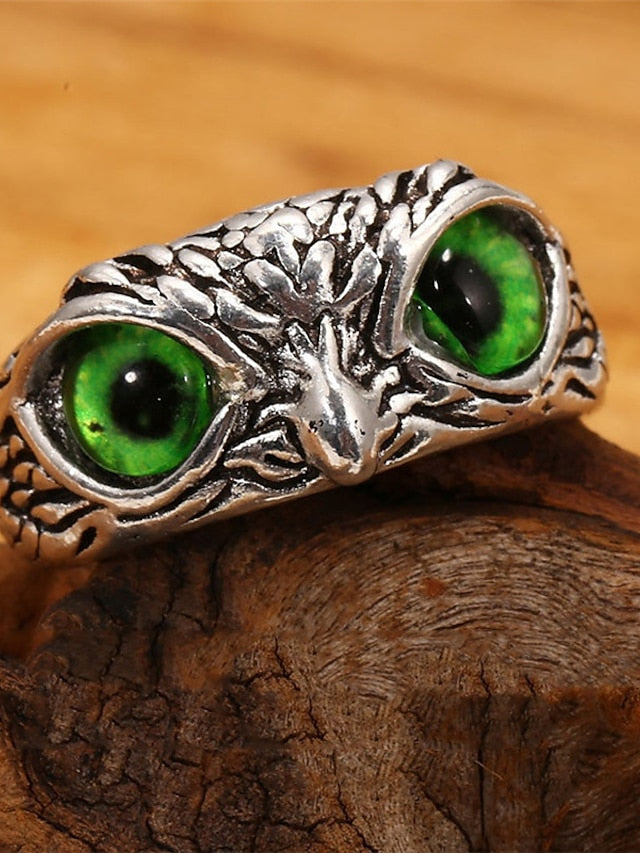 Chic & Modern Women's Blue Green Animal Adjustable Ring