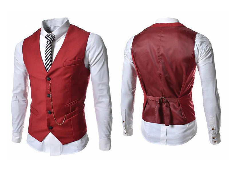 Dapper Printed Men's Vest for Wedding Business & Casual Events