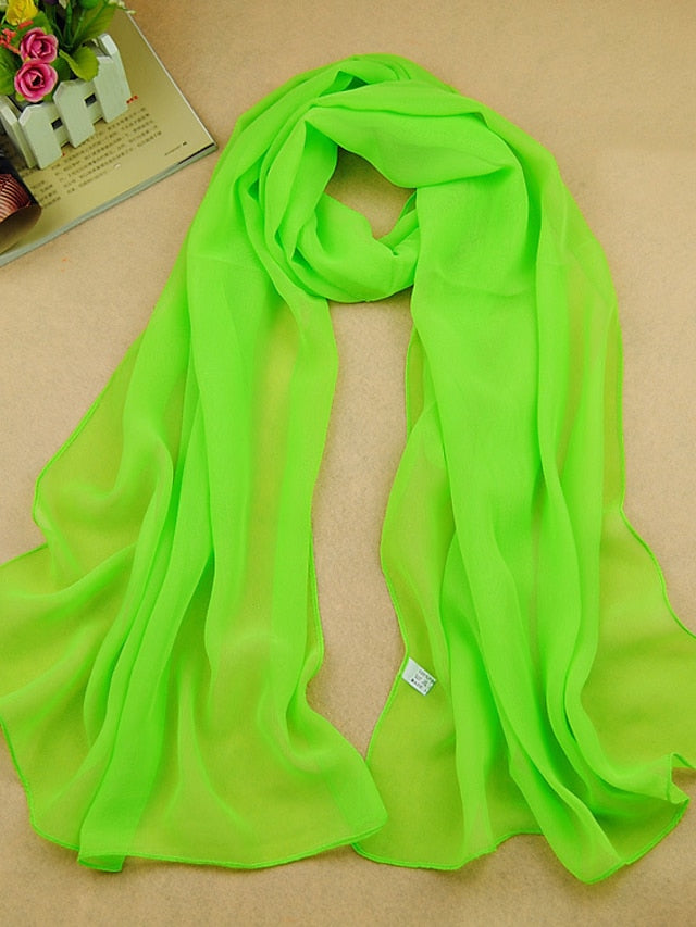 Chic Chiffon Silk Wrap for Women - Versatile Fashion Accessory for All Occasions