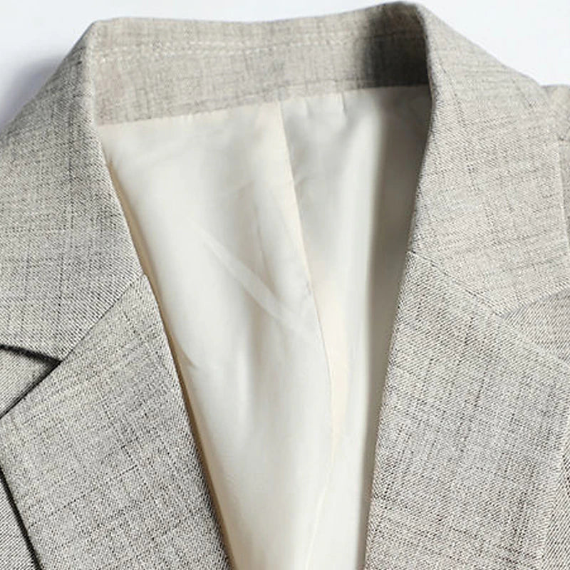 Stylish Men's Sky Blue and Coffee Gray Blazer for Fall and Winter Parties