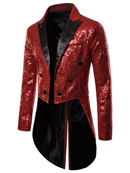 Winter Essential Men's Sequin Blazer: Stylish Warmth for Chilly Days